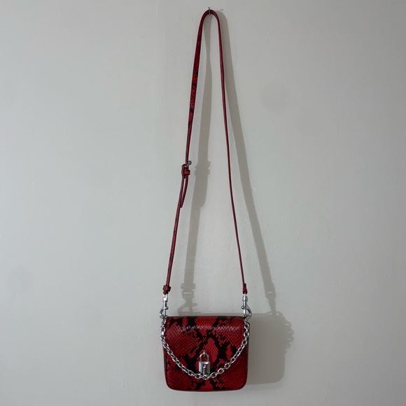 Red and Black snakeskin Rebecca Minkoff Love Too mini purse - perfect condition - Picture 2 of 6